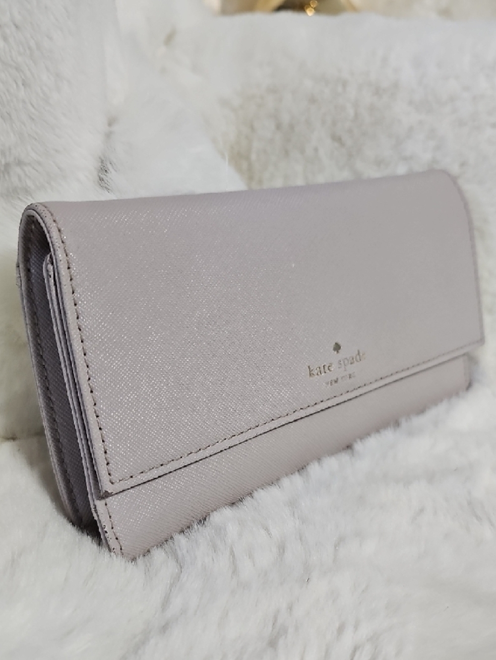 kate spade Lavender Saffiano New York Phoenix Wallet
